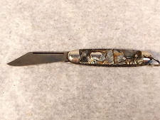 Vintage Hammer Brand USA Single Blade Small Pocket Knife with Attractive Handle picture