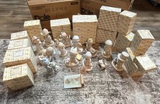 Lot of 22 Vintage Enesco Precious Moments Figurines Boxed Faith Mom religious picture