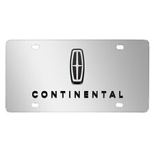 Lincoln Continental 3D Dual Logo Mirror Chrome Stainless Steel License Plate picture