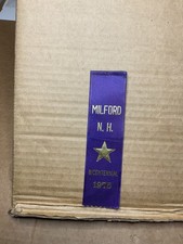 1975 Milford NH New Hampshire Bicentennial Commemorative Ribbon Ephemera picture