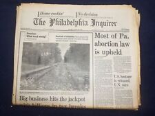 1991 OCTOBER 22 PHILADELPHIA INQUIRER - MOST OF PA. ABORTION LAW UPHELD- NP 7142 picture