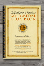 Washburn-Crosby's Gold Medal Cook Book Comb Bound Vintage Cookbook 74 Pages picture