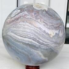 3700g Natural Cherry Blossom Agate Sphere Quartz Crystal Ball Healing picture