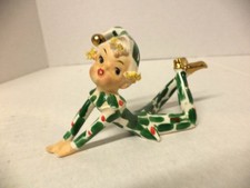 Vintage Lefton Japan Holly Spaghetti Pixie Very Nice picture