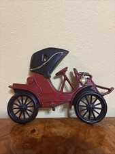 Vintage Midwest Cast Metal 1905 Red Pierce Arrow Wall Art Plaque MCM picture