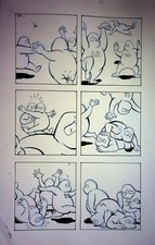 Supermansion 2017 #2C Original MATT HEBB Hand-Drawn Interior Titan Comics Page picture