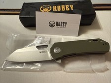 Kubey Knife Duroc Green Micarta (KU332L) picture