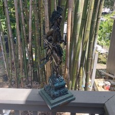 Carl Kauba  Bronze Sculpture “Gift Dancer”  25.5”x 9”x 8” Native American Indian picture