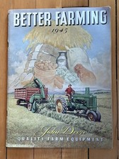 Vintage 1945 Better Farming John Deere Equipment Magazine Catalog Brochure picture