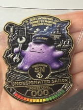 💥USN Navy Pokemon Style Undesignated Sailor SN Power 000 Challenge Coin picture