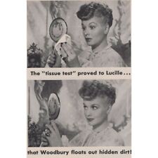 Vintage 1951 Woodbury Cold Cream Advertisement featuring Lucille Ball picture