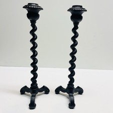 Vintage Virginia Metalcrafters Candle Sticks Holders 12