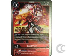 Guilmon ST7-03 Store participant Stamp Digimon Card Game English NM picture