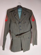Vintage US Marine Corps Green Uniform Jacket 39R picture