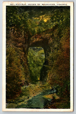 c1920s Night Natural Bridge Moonlight Virginia Antique Postcard picture