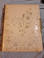 Antique Victorian Era Celluloid Photo Cabinet Card Album  picture