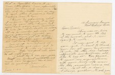1914 Vintage Handwritten Condolence Letter West Roxbury MA Automobile Accident picture