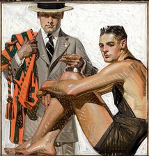 J.C. Leyendecker Vintage Art Deco Poster c1930s 24x36” 🖼️ picture
