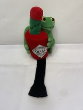 Mc ILhenny Co TABASCO Rip It Frog Golf Club Head Cover Green Frog Used Golf Team picture