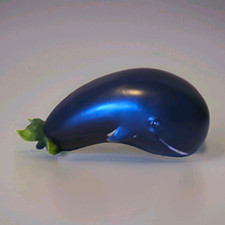 Enesco Home Grown Eggplant Whale Figurine 4022973 Rare Retired Vegetable Animal picture