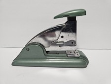 Vintage 1940-1950 Swingline Green Jade Stapler No 3 Art Deco Metal Industrial picture