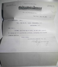 1892 Illustrated American  Letterhead.  Knights Templar Gordinier NJ picture
