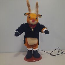 1977 Dancing Rudolph Red Nose Reindeer Christmas Figure Singing  picture