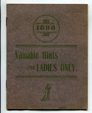 1898 Women’s Undergarments Booklet, Valuable Hints for Ladies Only, Espenhain Co picture