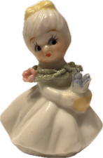 Vintage Enesco Bone China Flower Girl picture