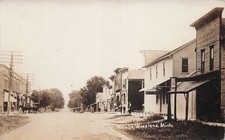 RPPC Woodland Michigan Main Street Barry County Photo c1912 Postcard 15A picture