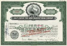 Colt's Patent Fire Arms Manufacturing Co. - 1940's dated Gun Stock Certificate - picture