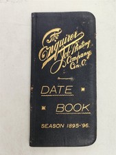 1895 antique THE ENQUIRE JOB PRINTING Co cincinnati oh LEATHER pocket DATE BOOK  picture