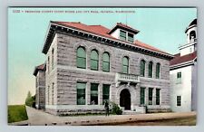 Olympia WA, Thurston County Courthouse, City Hall, Washington Vintage Postcard picture