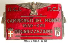 CAMPIONATI DEL MONDO CICLISMO UCI FCI MILANO 1939 DISTINTIVO ORGANIZZAZIONE picture