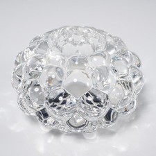 Anne Nilsson for Orrefors Crystal Raspberry Votive Tea Light Candle Holder NIB picture