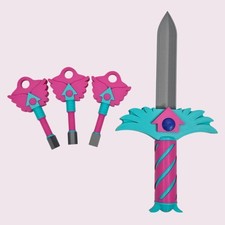 (4-Pieces) Keys & Dagger, Hide and Seek Game, 3D printed Squid Collection GAME picture