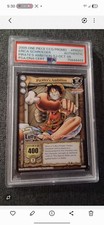 Bandai 2005 One Piece Promo Pirate's Ambition Luffy PR001 Autographed PSA picture