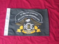 Harley Owners Group  Bellingham Wa Flag Banner Mt Baker Chapter Vintage Davidson picture