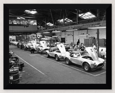 12X9 FRAMED FORD SHELBY COBRA 427 FACTORY ASSEMBLY LINE REPRODUCTION PRINT picture