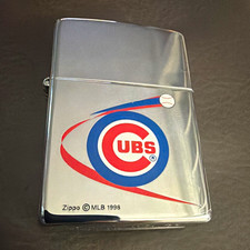 Zippo Chicago Cubs MLB 1998 Chrome Lighter Sport Theme picture