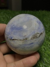 66mm Natural Afghanite Sphere Crystal Polished Blue Gemstone Ball 408g picture