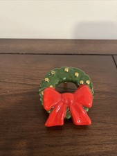 RETIRED Rare Nora Fleming Mini Wreath A113 Christmas Holiday picture