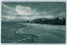 Naples Florida FL Postcard Beautiful Beach Gulf Mexico Sea c1940 Vintage Antique picture