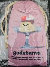 Sanrio Gudetama Face Towel and Drawstring Bag Brand New in Sealed Package picture