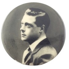 Edward VIII Real Photograph RP British Royalty Vintage Button R113 picture