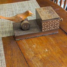Vintage Carved cigarette dispenser  picture