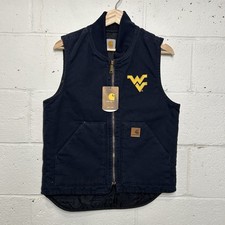Y2K Carhartt Quilted Artic Vest “WVU/West Virginia Mountaineers” Men's Small New picture