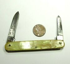 VINTAGE WARDS USA PEARL HANDLE 2 BLADE POCKET FOLDING KNIFE 24g picture