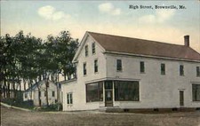 Brownville Maine ME High Street c1900s-10s Postcard picture