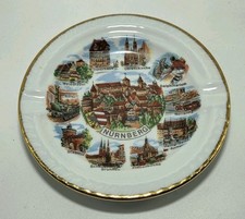 Vintage Kleiber Bavaria Nürnberg Ashtray Trinket Dish Gold Trim  picture